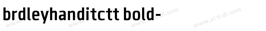 brdleyhanditctt bold字体转换